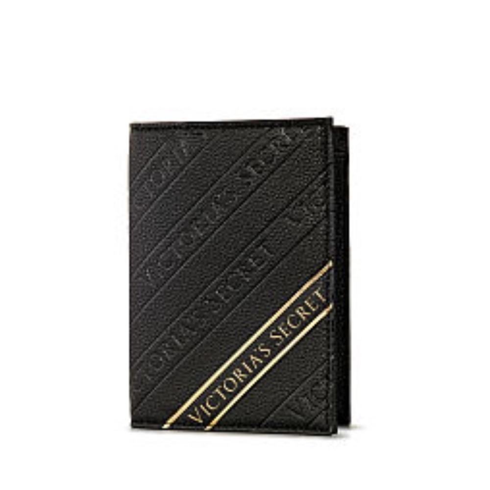 Victoria's Secret Logo Stripe Passport Case Gem